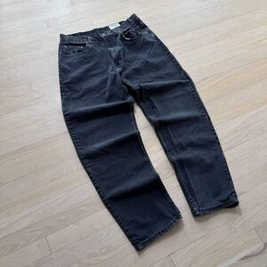 Eddie Bauer vintage Mens Straight Leg Jeans Faded Black Denim 32x30 USA made